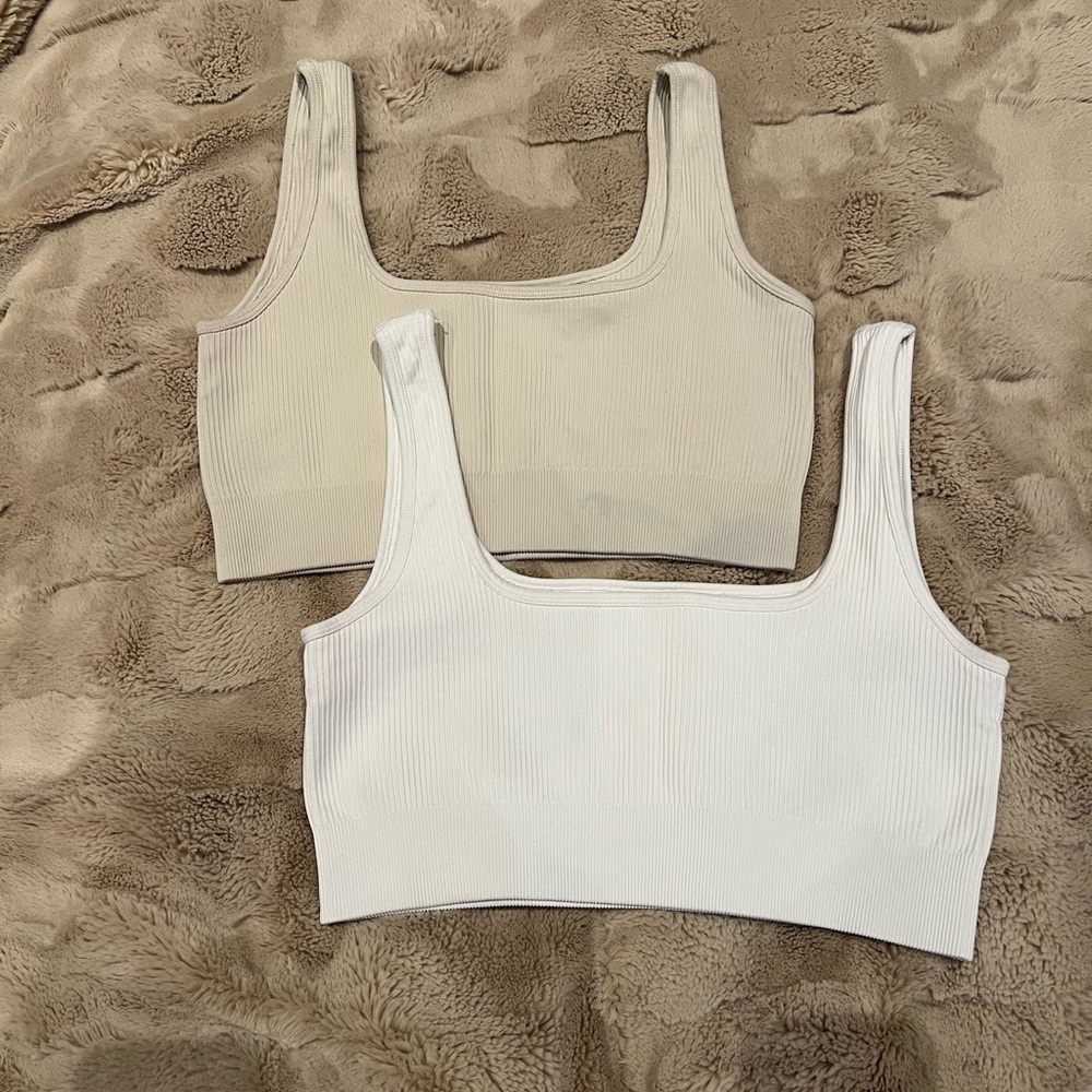 Women's Ribbed Sports Bra Set - Picture 4 of 9
